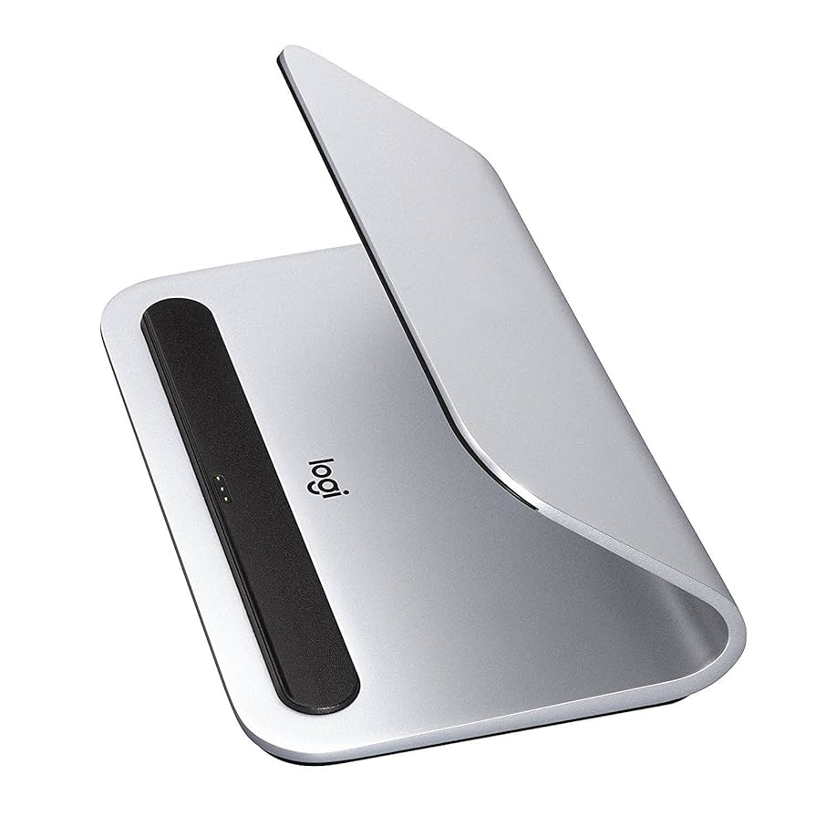 iPadPro 充電 Logicool iD10 Smart Connector Amazon.co.jp: Logitech iD10 Wireless Charging Stand, Silver